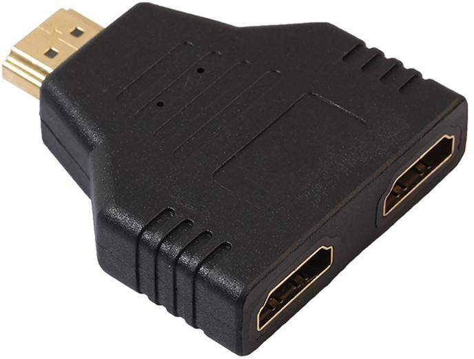 Переходник-разветвитель GSMIN RA-02 HDMI M - 2xHDMI F Black, купить в Москве, цены в интернет-магазинах на Мегамаркет