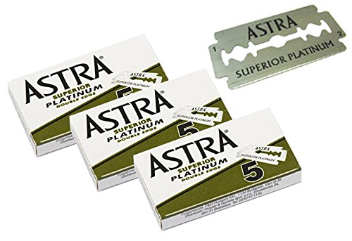 Лезвия для бритья классические двусторонние astra platinum