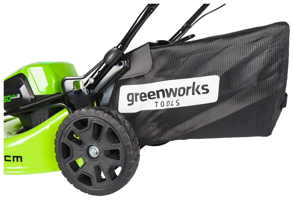 Аккумуляторная газонокосилка Greenworks GD60LM46HPK4 2502807UB 60 В АКБ и ЗУ в комплекте