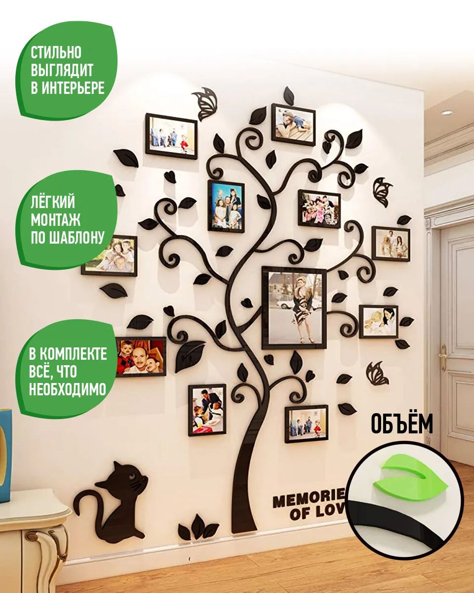 Семейное дерево для фотографий на стену в Усть-Лабинске