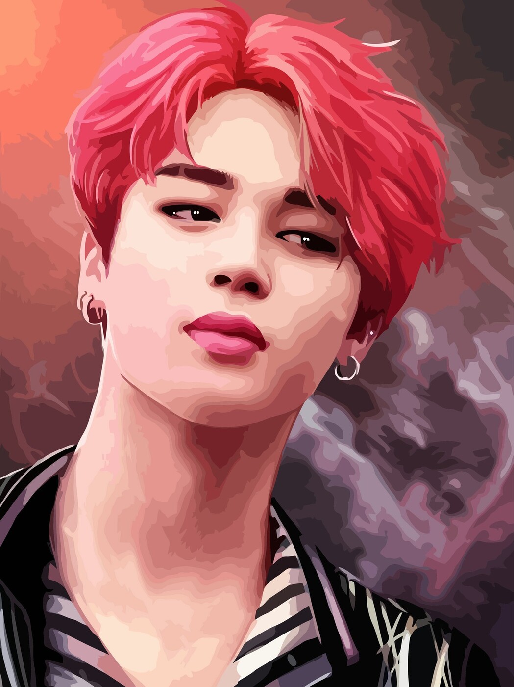 <b>bts</b> Jimin Пак Чимин 2328 30х40 см № 1. Картина по номерам Бруталити Kpop <b>bt...</b>