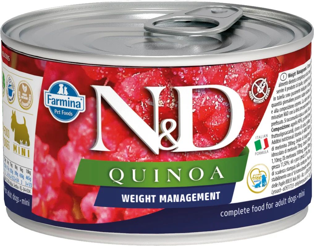 Влажный корм для собак Farmina Quinoa Weight Management, говядина, 6шт, 140г
