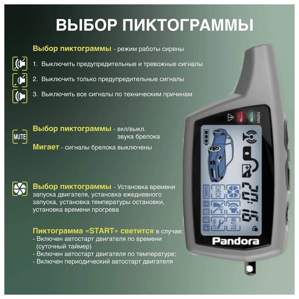 АВТОСИГНАЛИЗАЦИЯ PANDORA C115 RENAULT 7711813100 – характеристики на  Мегамаркет