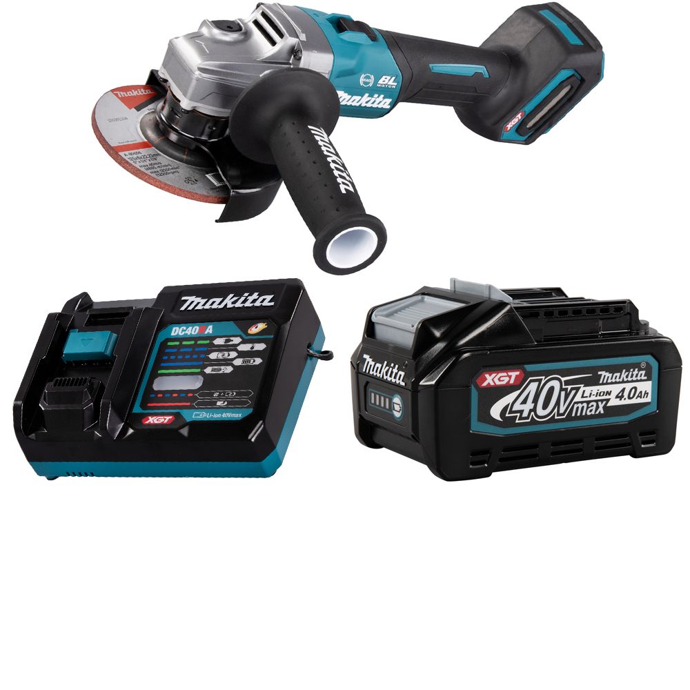 Шлифмашина угловая аккумуляторная Makita 40В XGT 125мм 1x4Ач GA005GM101 купить в интернет-магазине, цены на Мегамаркет