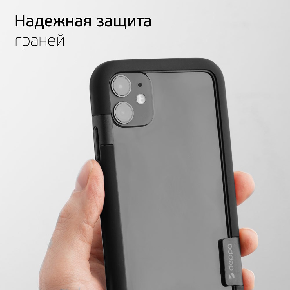 Чехол защитный Soft Bumper для Apple iPhone 12 mini, чёрный, Deppa, купить  в Москве, цены в интернет-магазинах на Мегамаркет