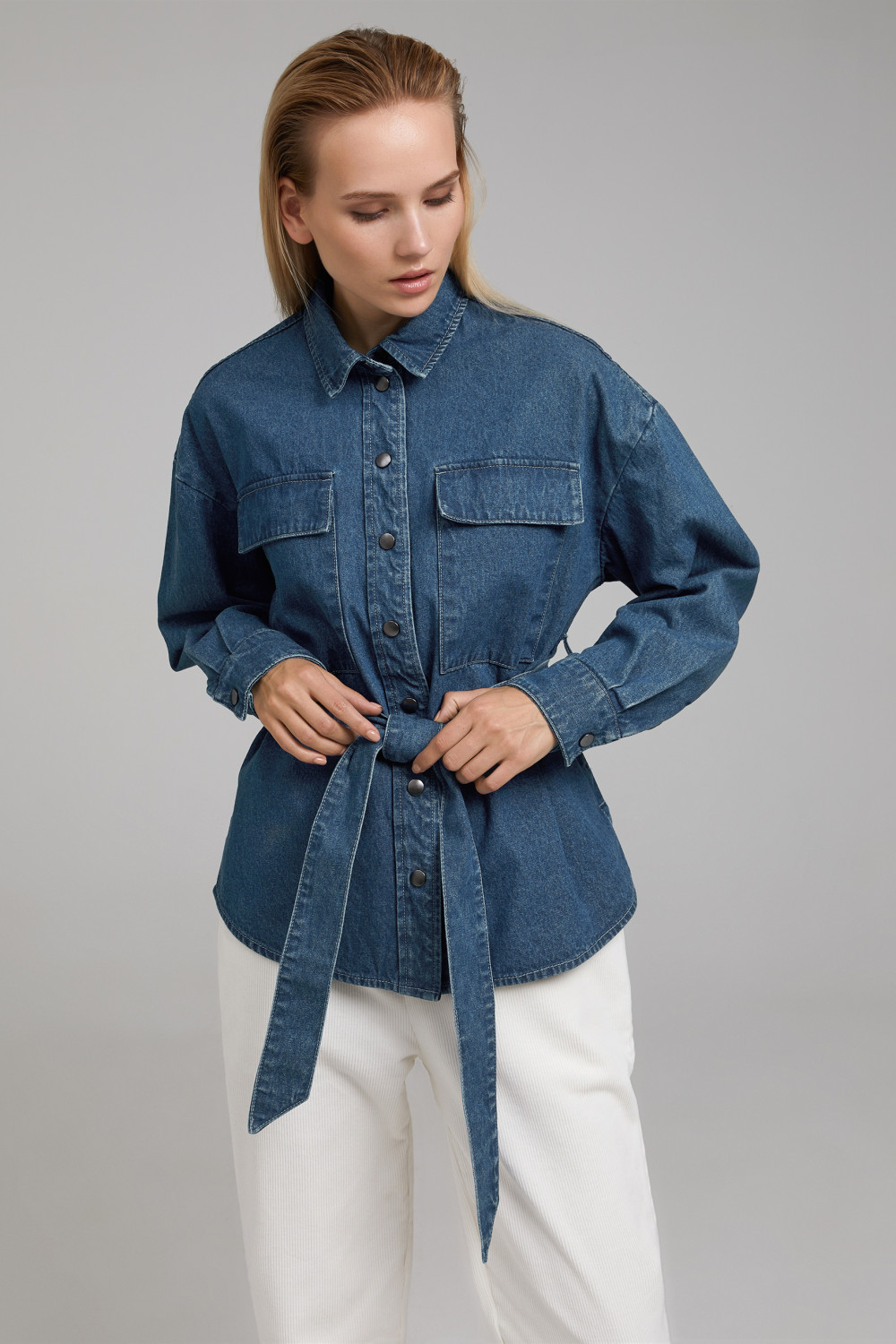 Джинсовая куртка женская Concept Club 10200750007 синяя XL