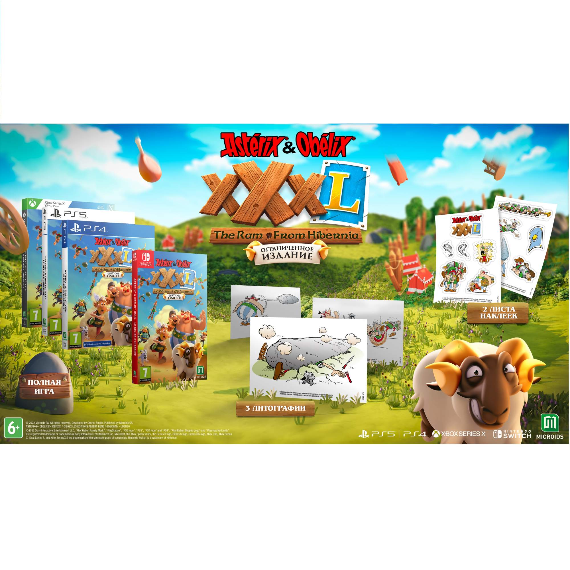 Игра Asterix & Obelix XXXL: The Ram From Hibernia - Limited Edition для  Nintendo Switch - отзывы покупателей на Мегамаркет