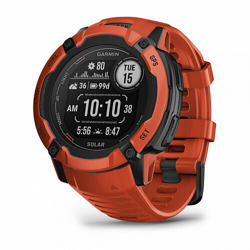 Смарт-часы Garmin Instinct 2X Solar красный (719715) - купить в RunDevice, цена на Мегамаркет