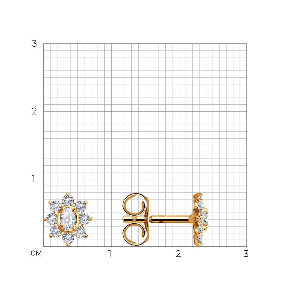 Купить Серьги Золотые Sokolov Арт 4020322