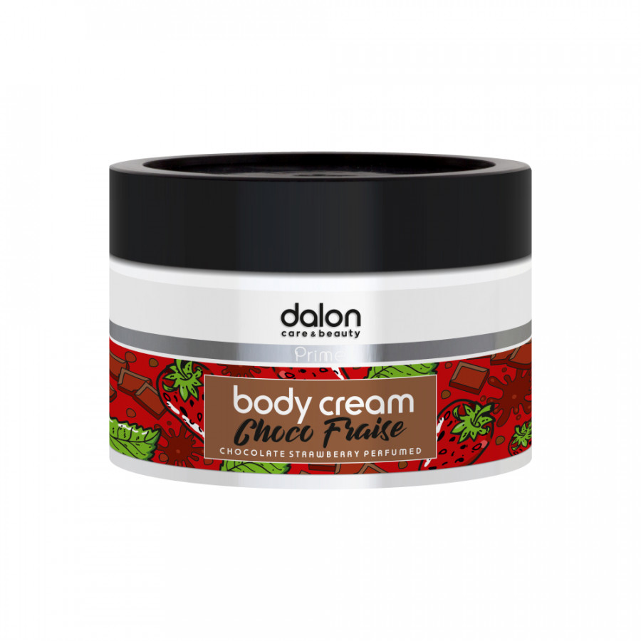 Купить крем для тела Dalon Prime Body Cream Choco Fraise для всех типов кожи 500 мл, цены на Мегамаркет | Артикул: 100049146712