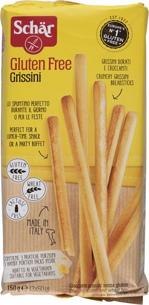 Хлебные палочки Schar grissini  без глютена 150 г