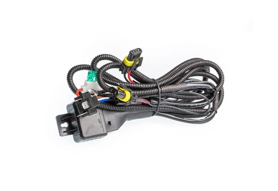 Реле биксенона h4. Комплект проводки под ксенон h4. Контроллер биксенона h4. Реле-кабель для ксеноновых ламп н4 н/l. Проводка н4.