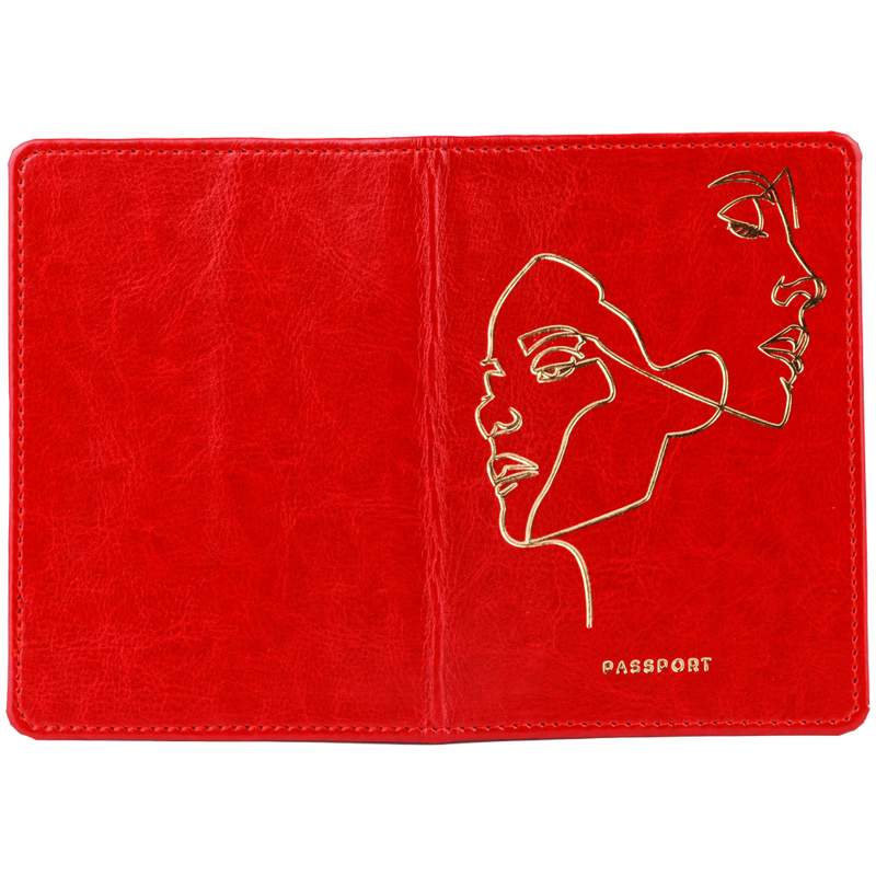 Обложка для паспорта OfficeSpace 311102 красная