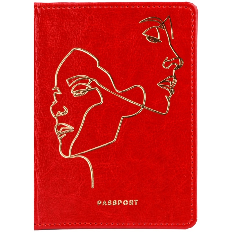 Обложка для паспорта OfficeSpace 311102 красная