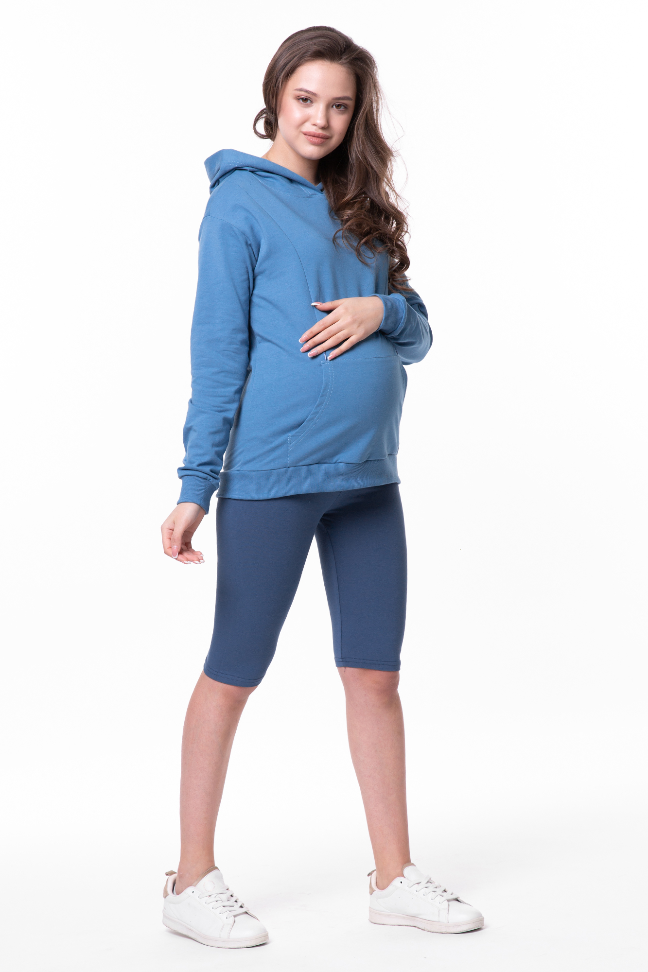 Худи для беременных женское Magica bellezza 07-33922MB синее 48 RU