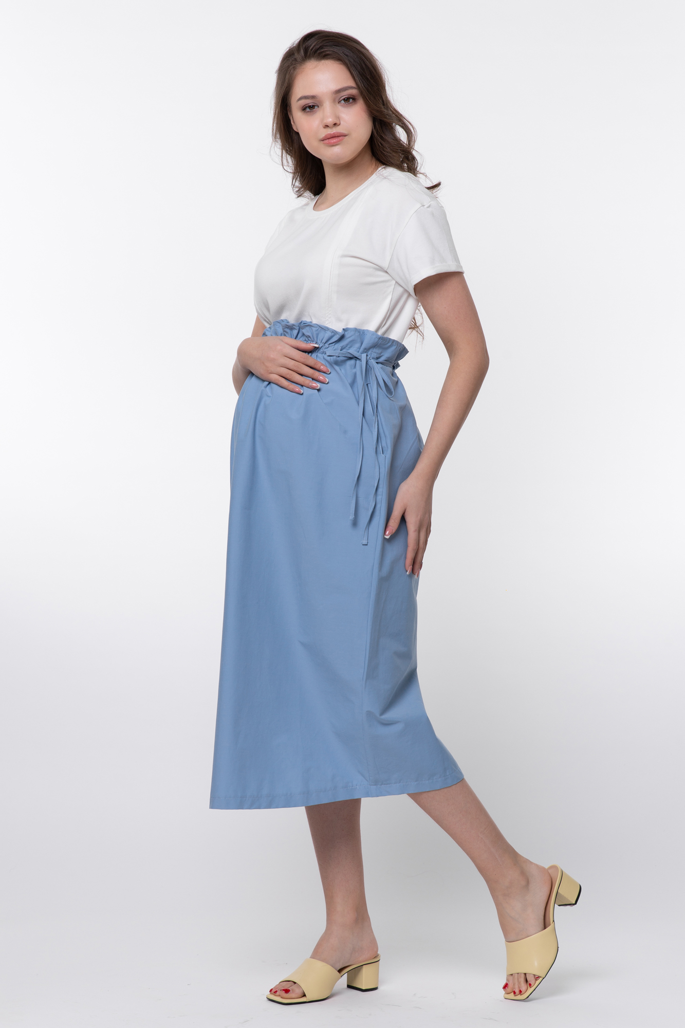 Платье для беременных женское Mama's fantasy 08-23821MF голубое 52 RU