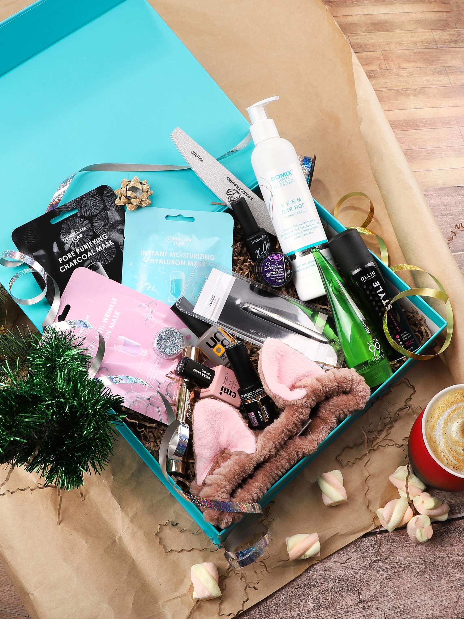 Купить бьюти бокс подарочный с косметикой KrasotkaPro WOW Beauty Box 14 в  1, цены на Мегамаркет | Артикул: 600009615606