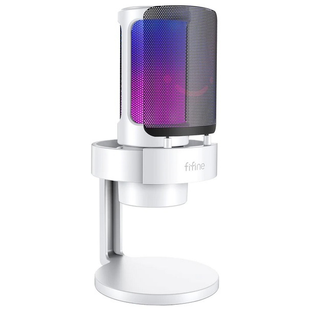 Микрофон Fifine AmpliGame A8 White - купить в iCover Пушкино (со склада МегаМаркет), цена на Мегамаркет