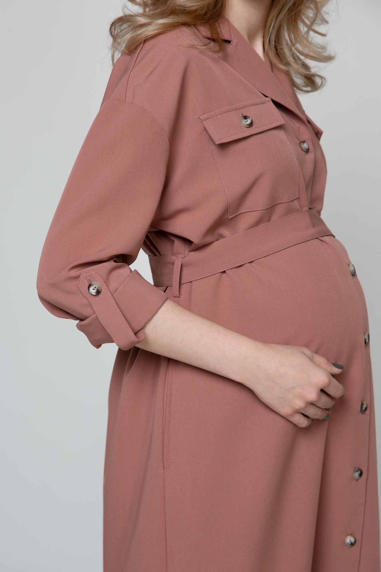 Платье для беременных женское Mama's fantasy 08-30622MF розовое 52 RU