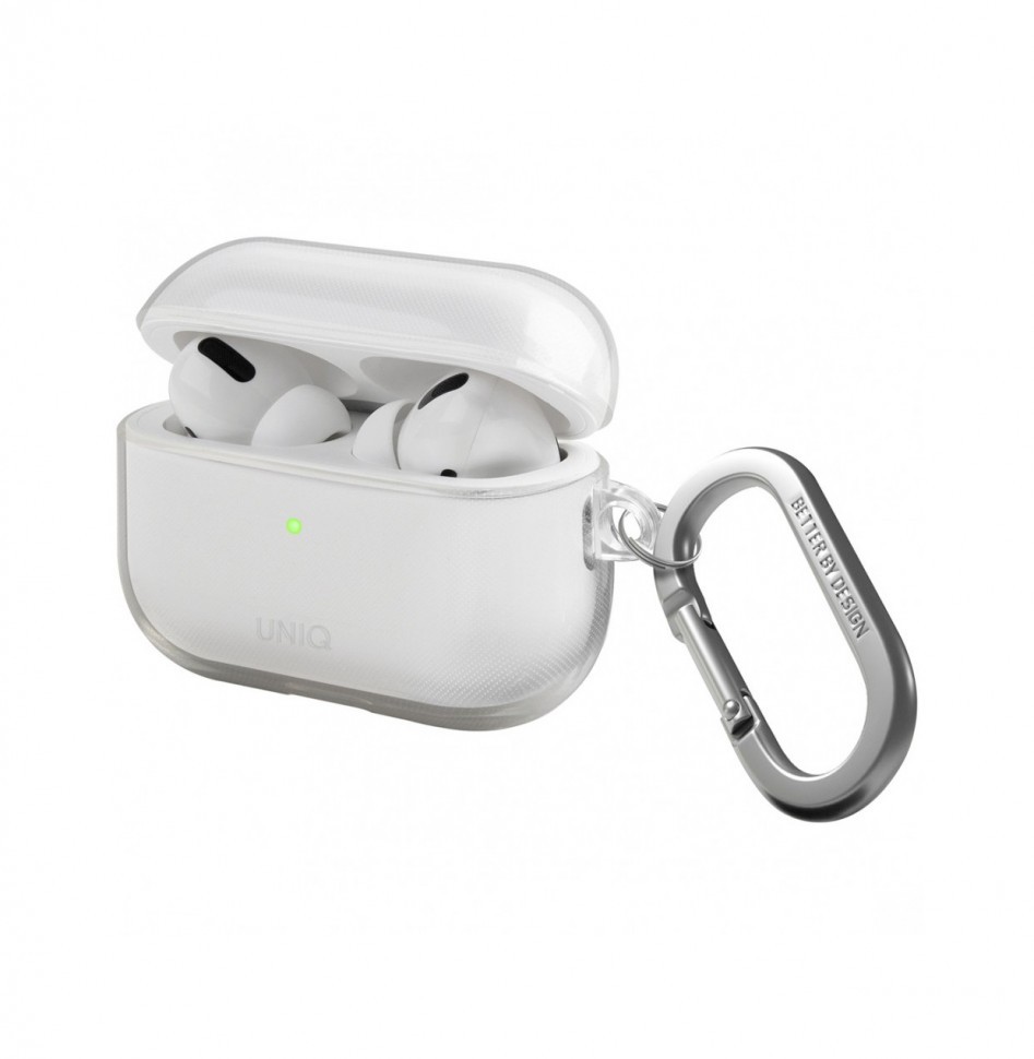 Чехол с карабином Uniq Glase TPU case для AirPods Pro 2, Прозрачный, купить  в Москве, цены в интернет-магазинах на Мегамаркет