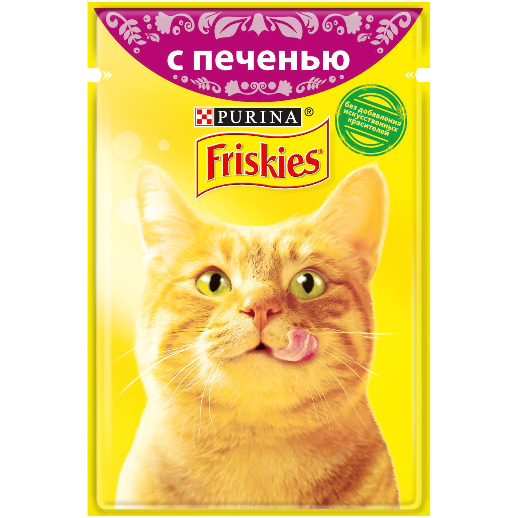 Влажный корм для кошек Friskies, с печенью в подливе, 85г