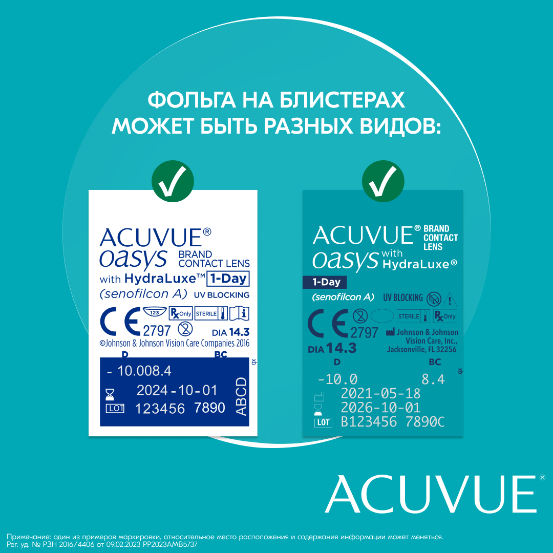 Контактные линзы Acuvue Oasys 1-Day with HydraLuxe 30 линз -1,5 - отзывы  покупателей на Мегамаркет | контактные линзы