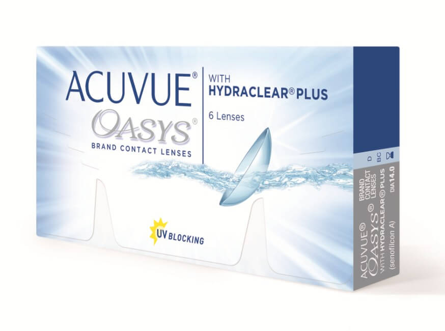 Контактные линзы Acuvue Oasys with Hydraclear Plus 6 линз -2,50