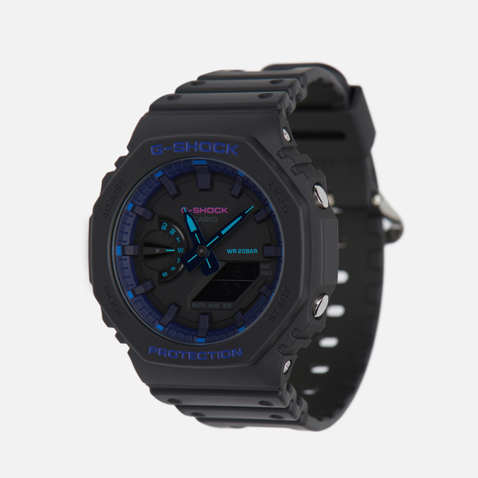 ???????? ???? ??????? Casio G-SHOCK GA-2100VB-1AER Virtual Blue - ??????,  ???? ?? ??????????