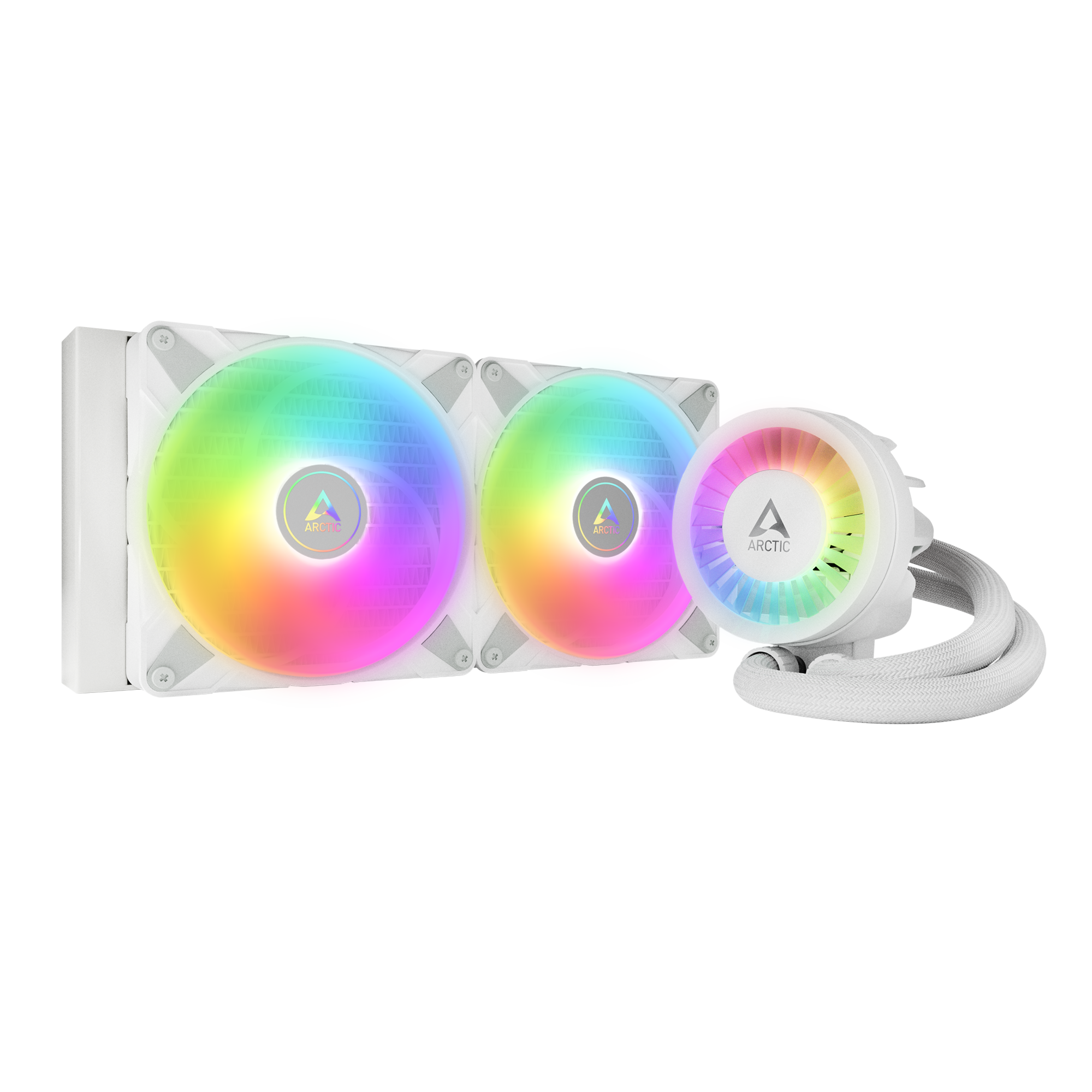 Жидкостная система охлаждения Arctic Liquid Freezer III-280 A-RGB White, купить в Москве, цены в интернет-магазинах на Мегамаркет