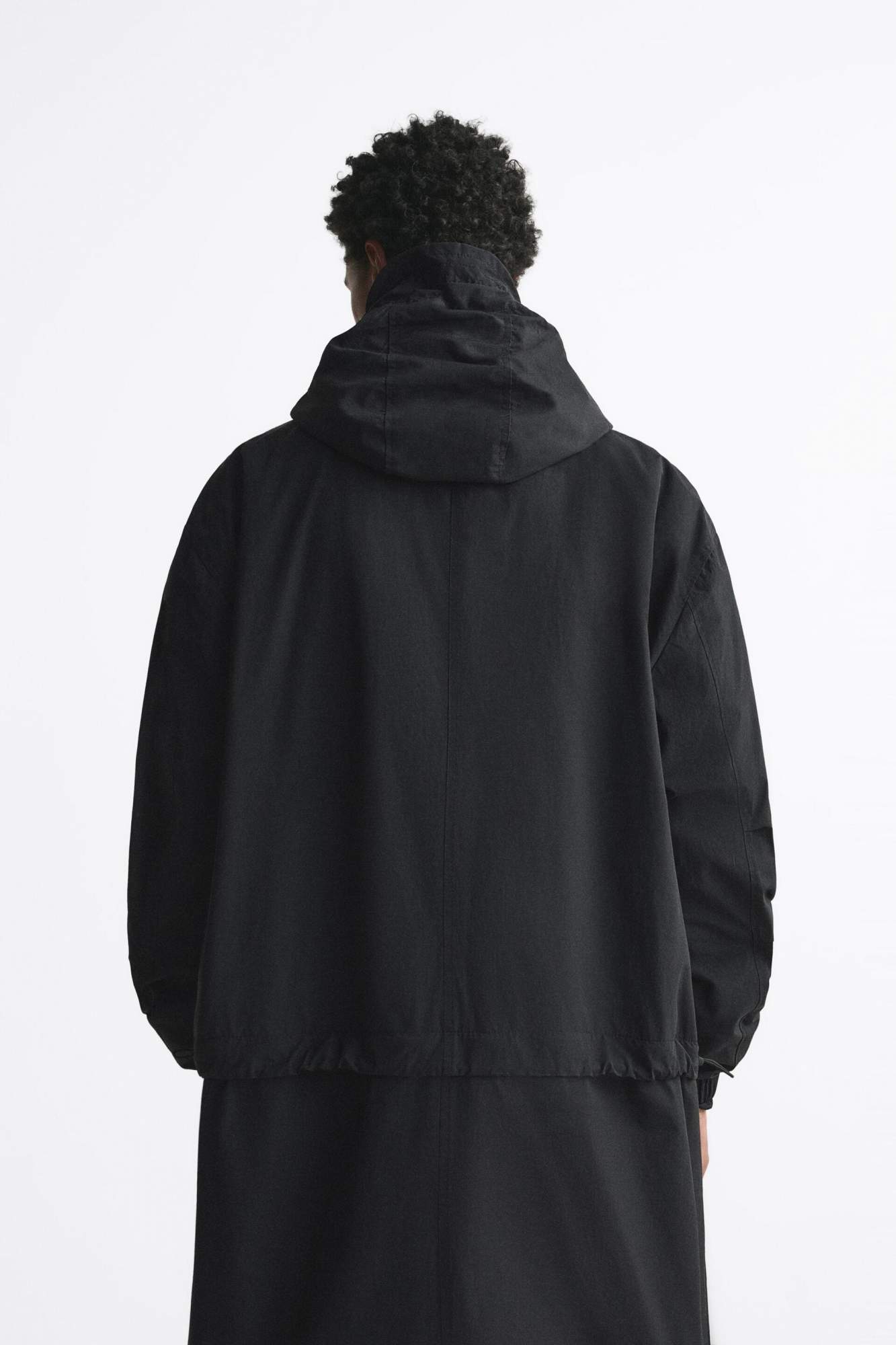 Парка мужская ZARA 03833399 черная L/XL (доставка из-за