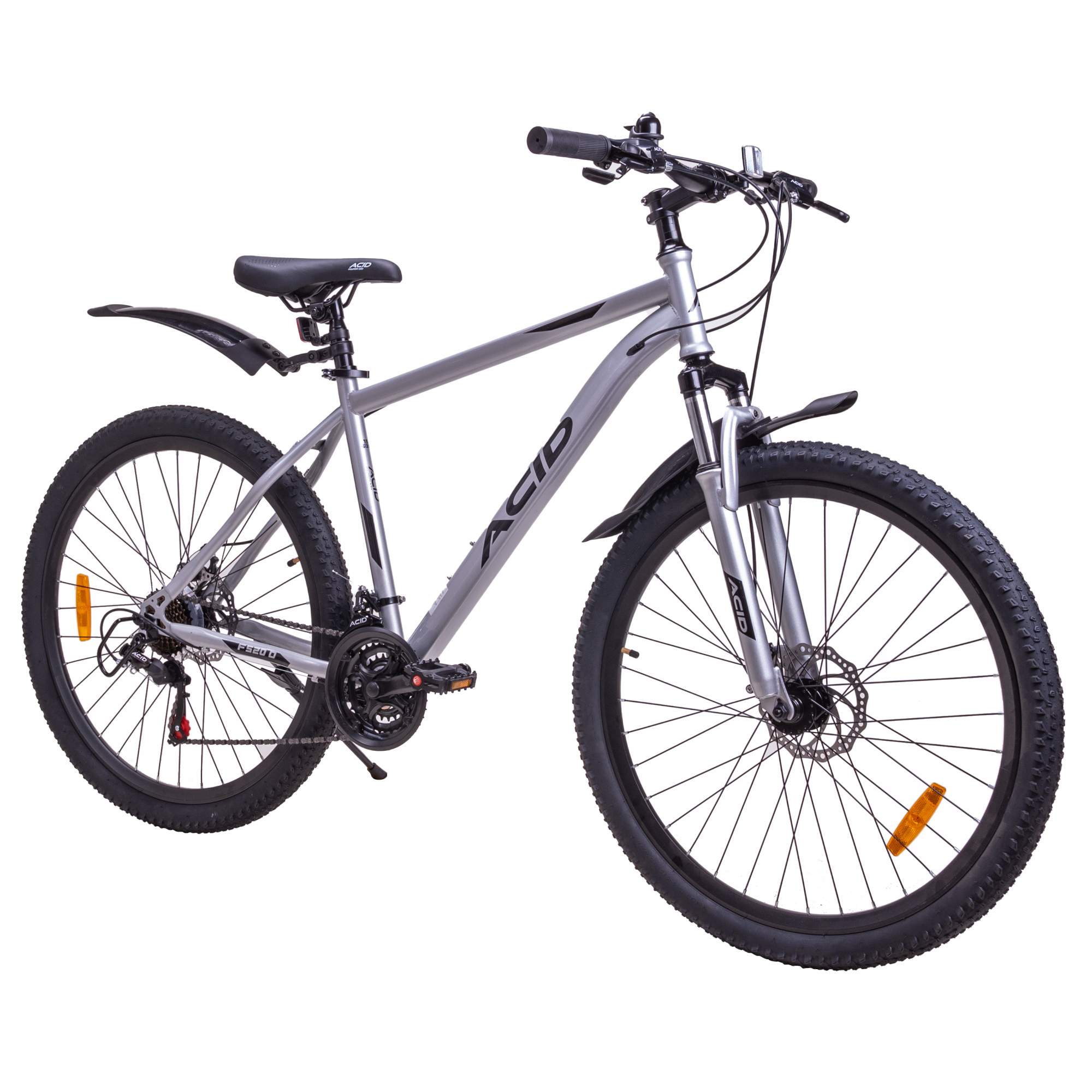 Велосипед ACID F 520 D 27,5" 2024 года рама 19" серебристо-черный - купить в Интернет-гипермаркет "ТЕХНОСТОР" (ДСМ), цена на Мегамаркет