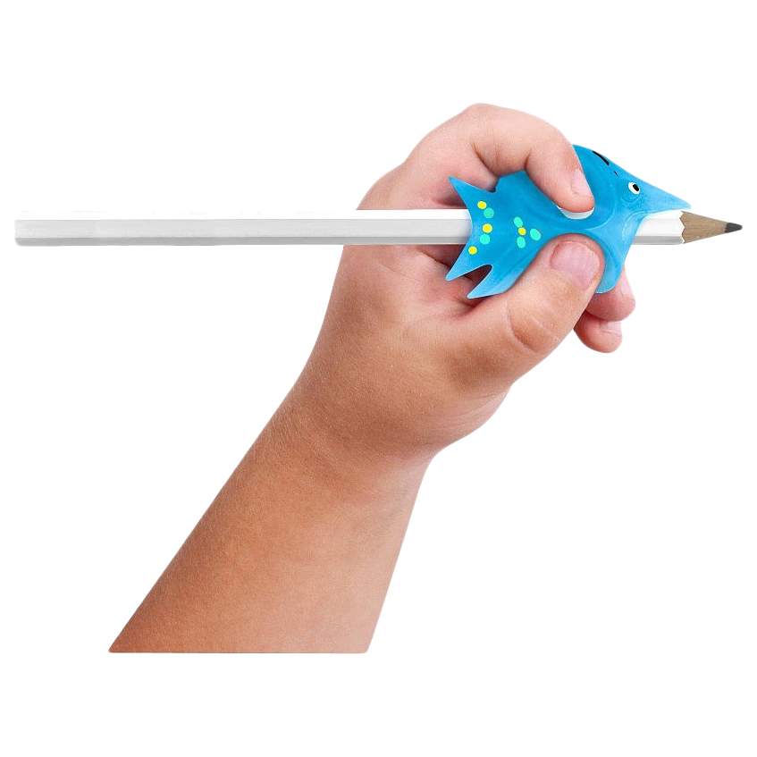 Ручка шариковая Уник-Ум Тренажер для левшей, синяя, 1 шт.