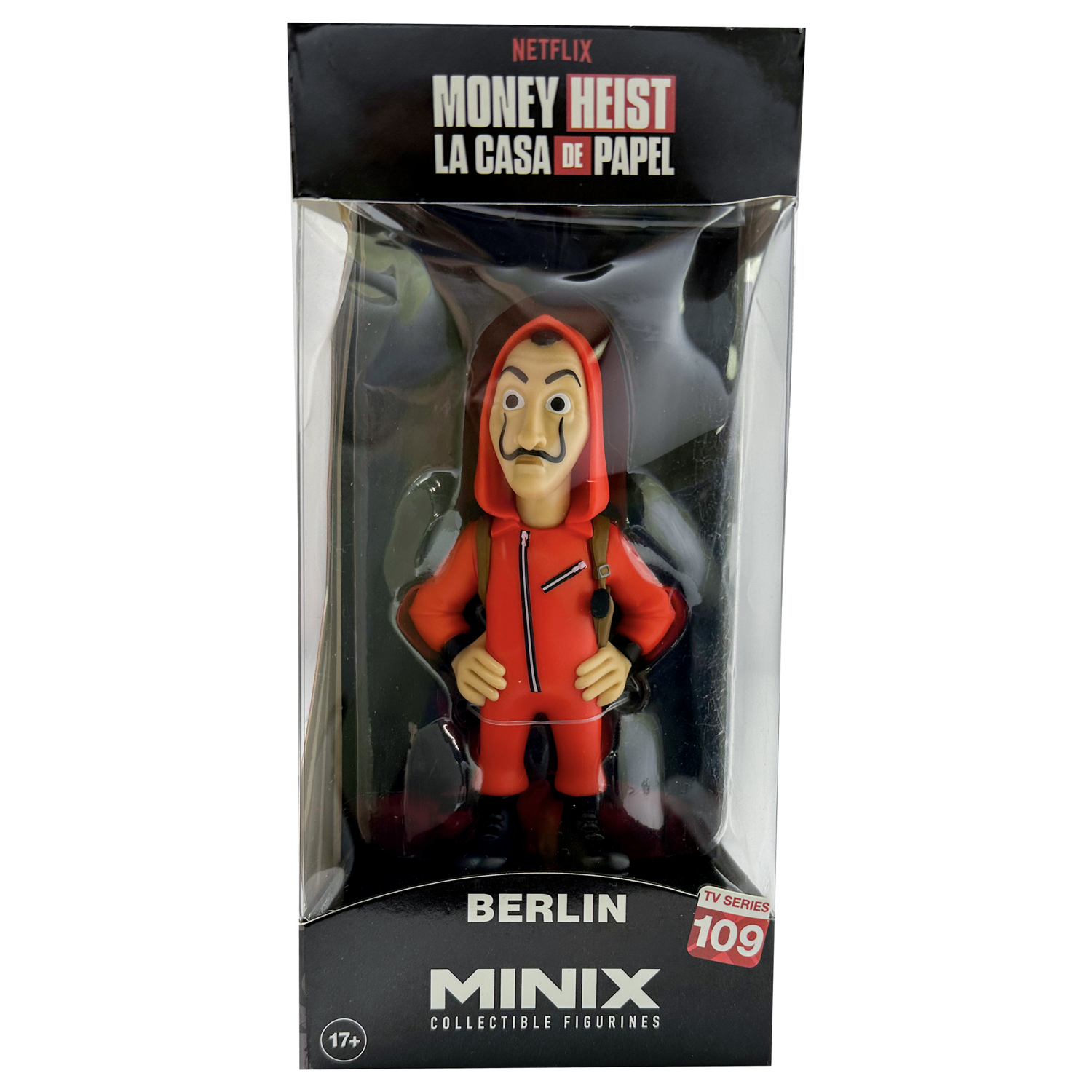 Купить коллекционная фигурка MINIX Money Heist Бумажный дом Берлин в маске,  12 см, цены на Мегамаркет