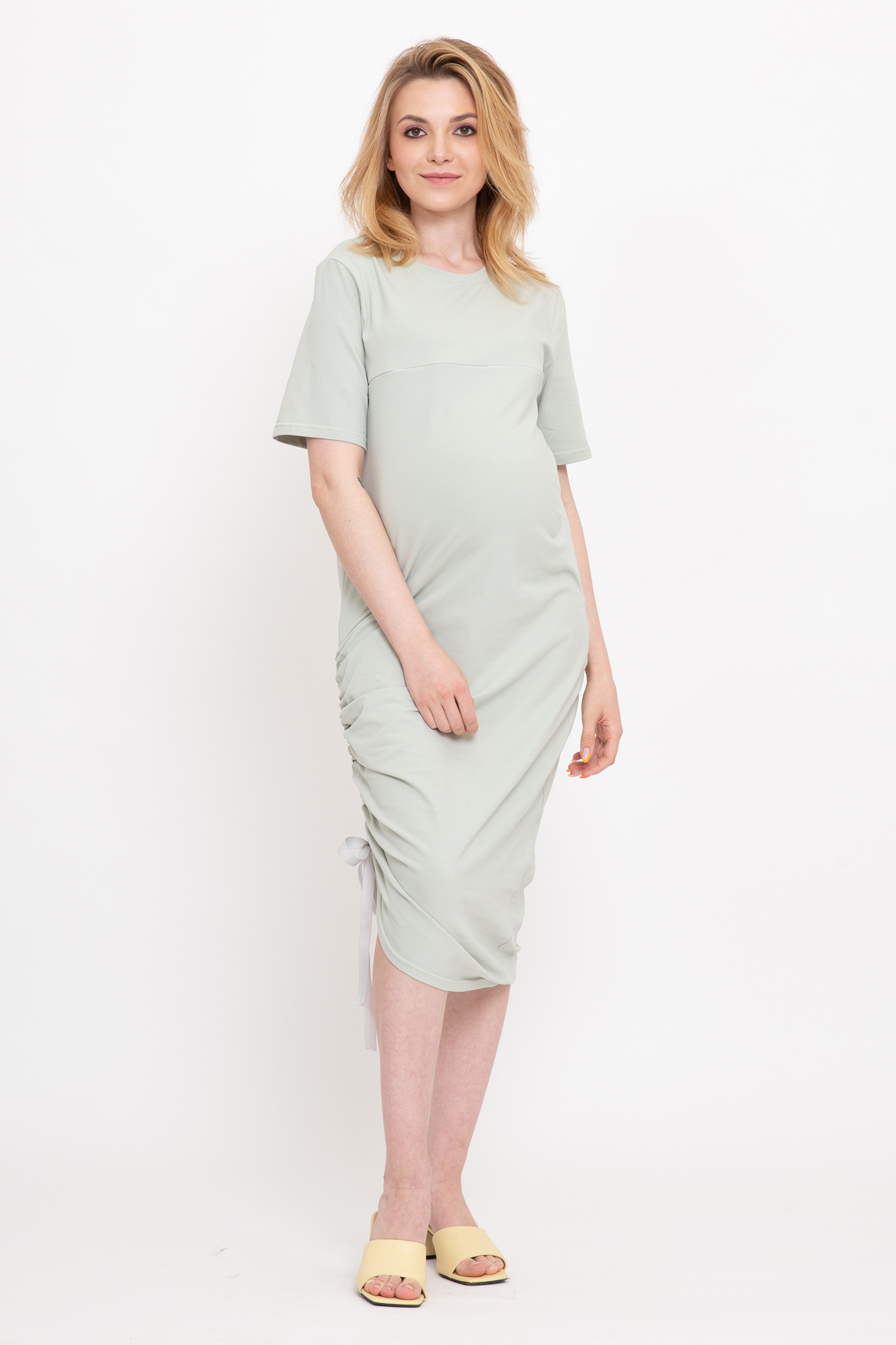 Платье для беременных женское Mama's fantasy 08-23621MF зеленое 52 RU