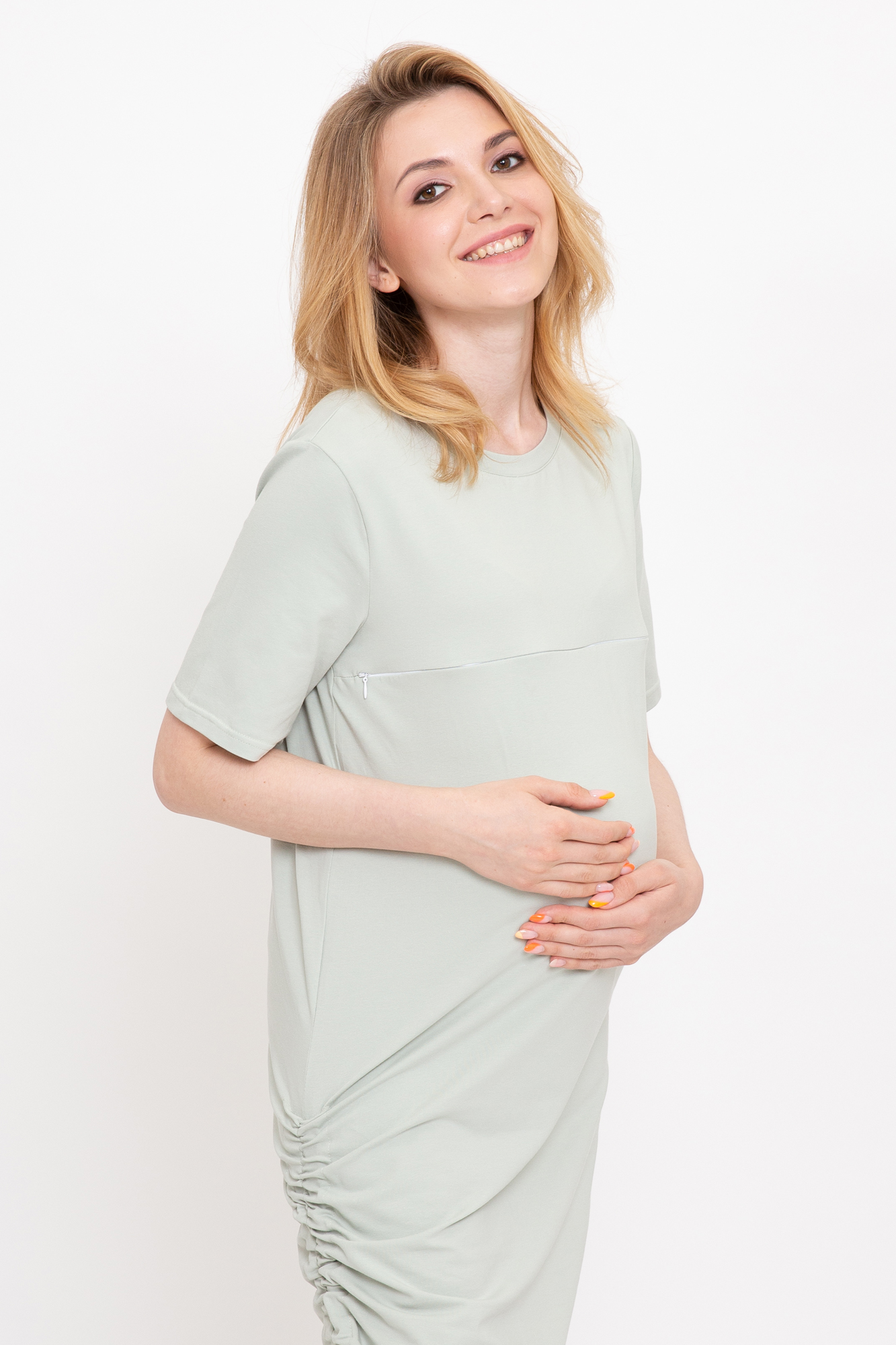 Платье для беременных женское Mama's fantasy 08-23621MF зеленое 42 RU