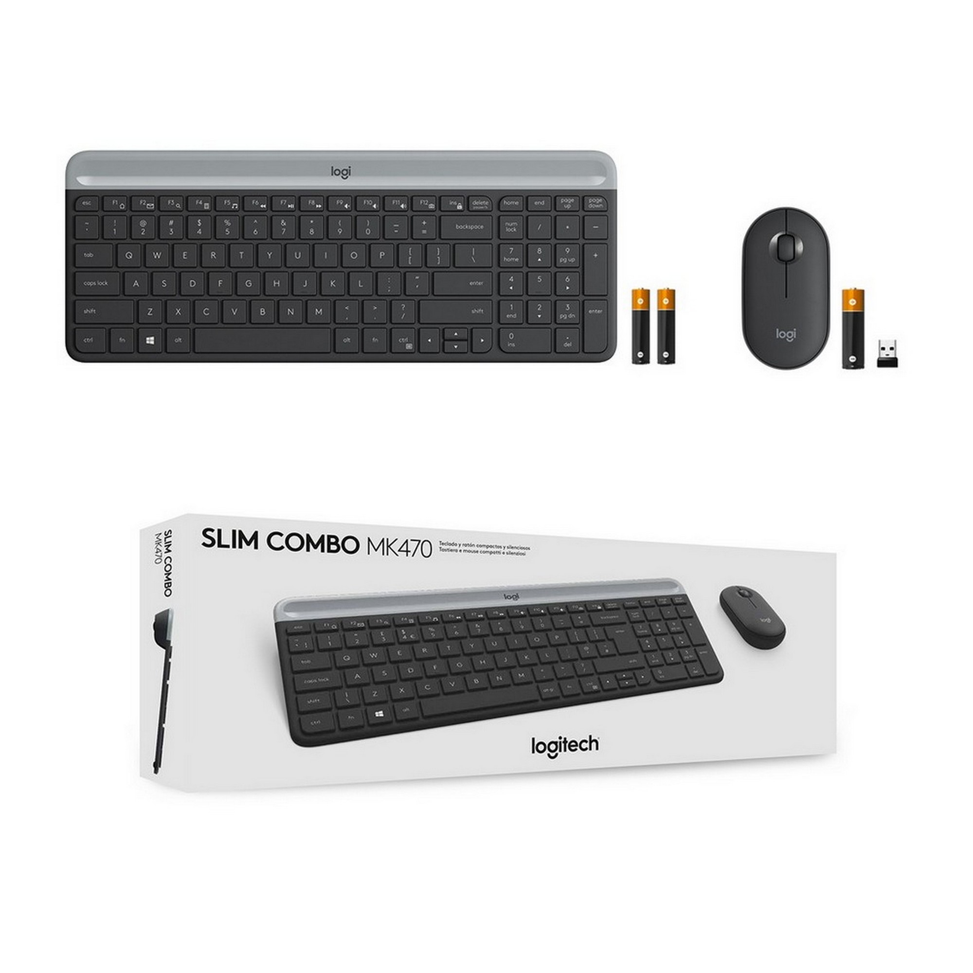 Клавиатура мышь logitech mk470. Logitech Slim Combo mk470. Logitech Slim Wireless desktop mk470. Беспроводной комплект mk470 Slim. Комплект клавиатура + мышь Logitech mk470 Slim, графитовый.