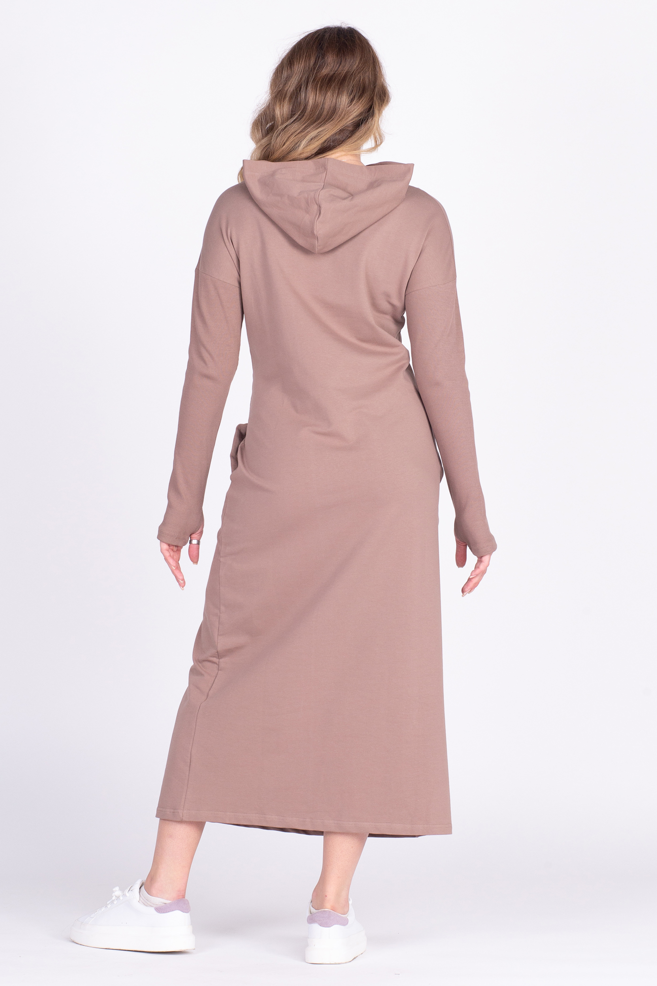 Платье для беременных женское СкороМама 08-23521SM коричневое 52 RU