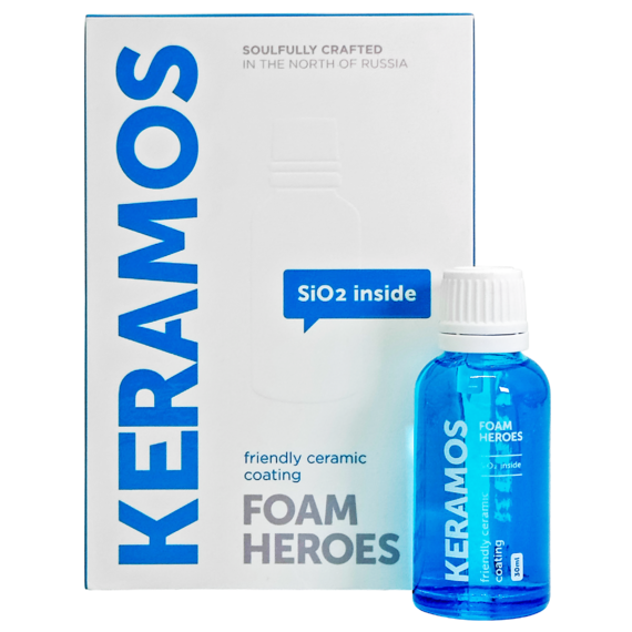 Керамическое покрытие для ЛКП автомобиля,Foam Heroes Keramos 30мл - купить в Москве, цены на Мегамаркет | 600014118879