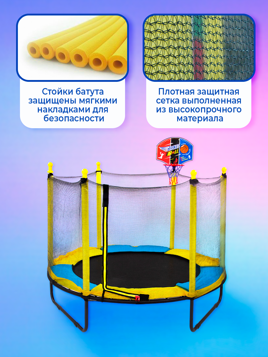 Батут каркасный COREWHEEL диаметр 152,4 см BASKETtrpln-60 – купить в  Москве, цены в интернет-магазинах на Мегамаркет