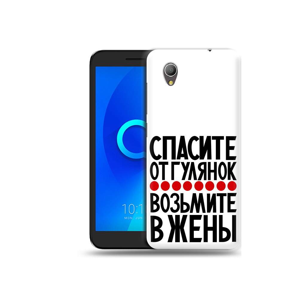 Чехол MyPads Tocco для Alcatel 1 Спасите от гулянок возьмите в жены  (PT227134.658.160), купить в Москве, цены в интернет-магазинах на Мегамаркет