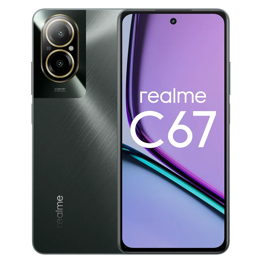 Смартфон Realme C67 6/128Gb черный камень (RMX3890) - отзывы покупателей на  маркетплейсе Мегамаркет | Артикул: 100064431348