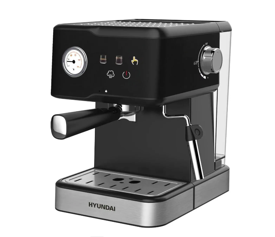 Рожковая кофеварка HYUNDAI HEM-4204 черный - купить в Ситилинк, цена на ...