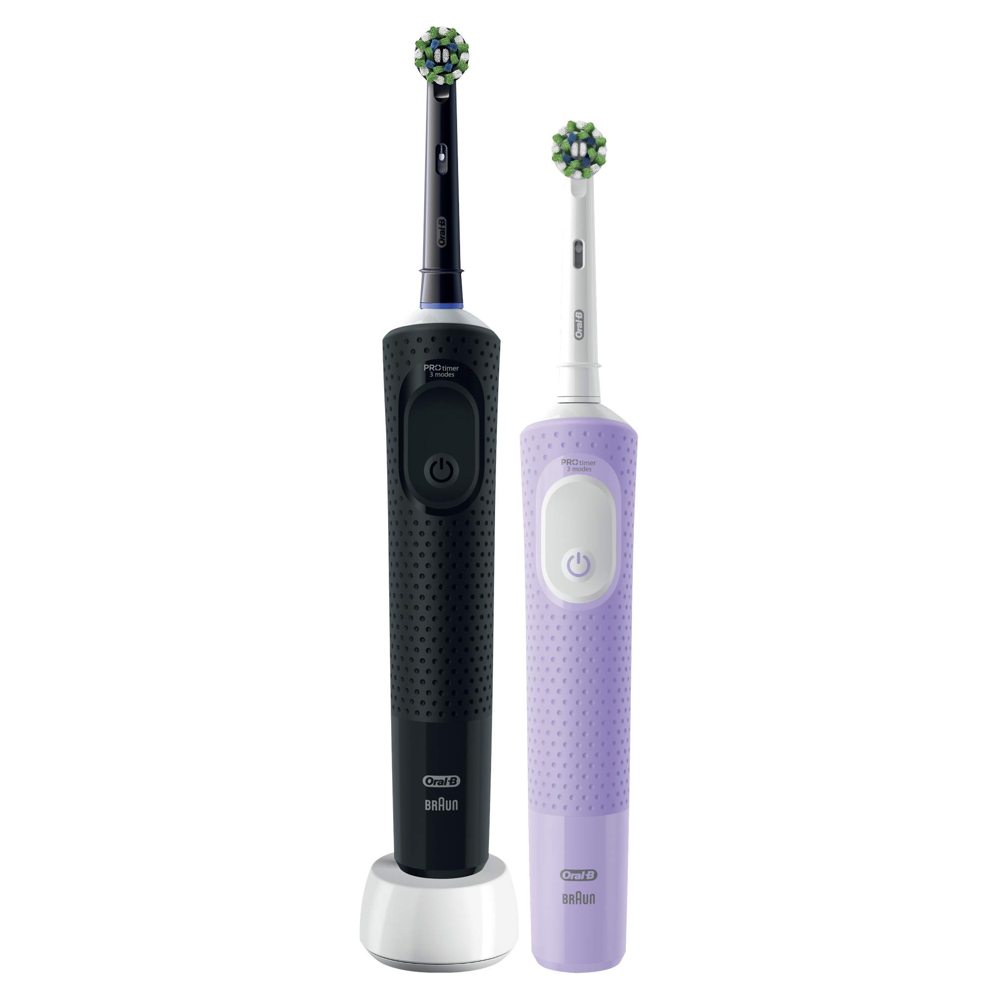 Электрическая зубная щетка Oral-B Vitality Pro Duo фиолетовая, черная .