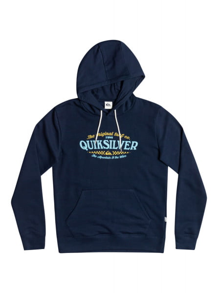 Худи мужское Quiksilver EQYSF03144 синее XL - купить в Москве, цены на Мегамаркет