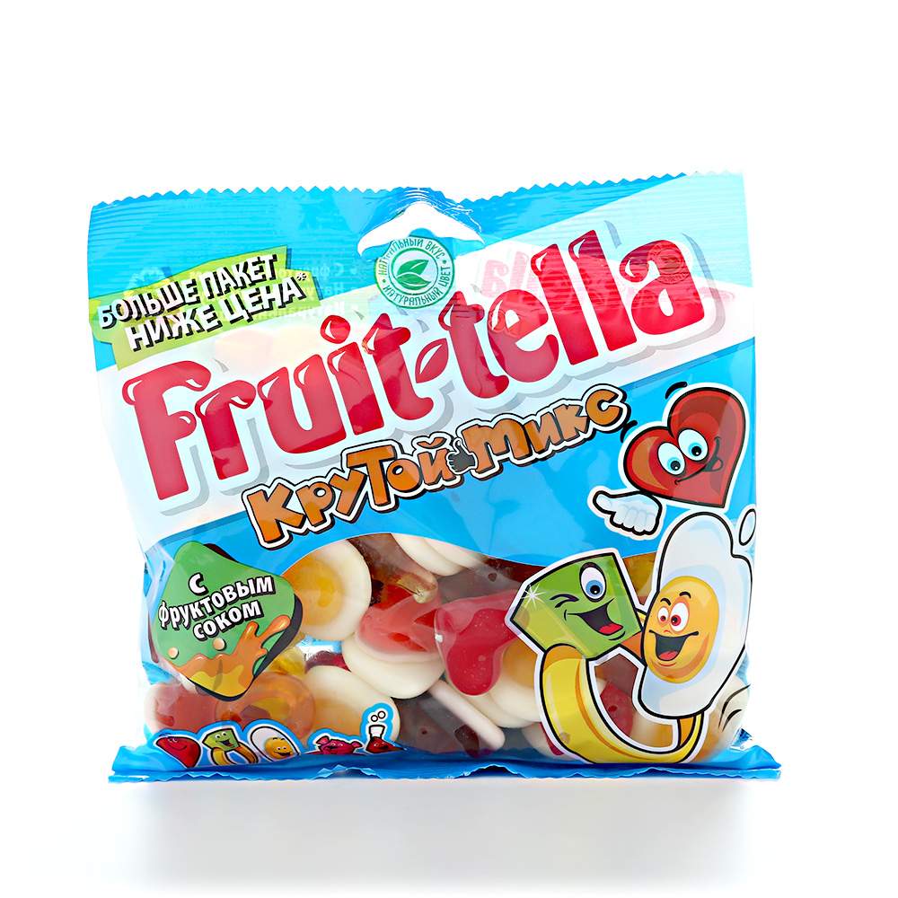 Мармелад Fruit-tella Крутой микс жевательный с фруктовым соком 150 г