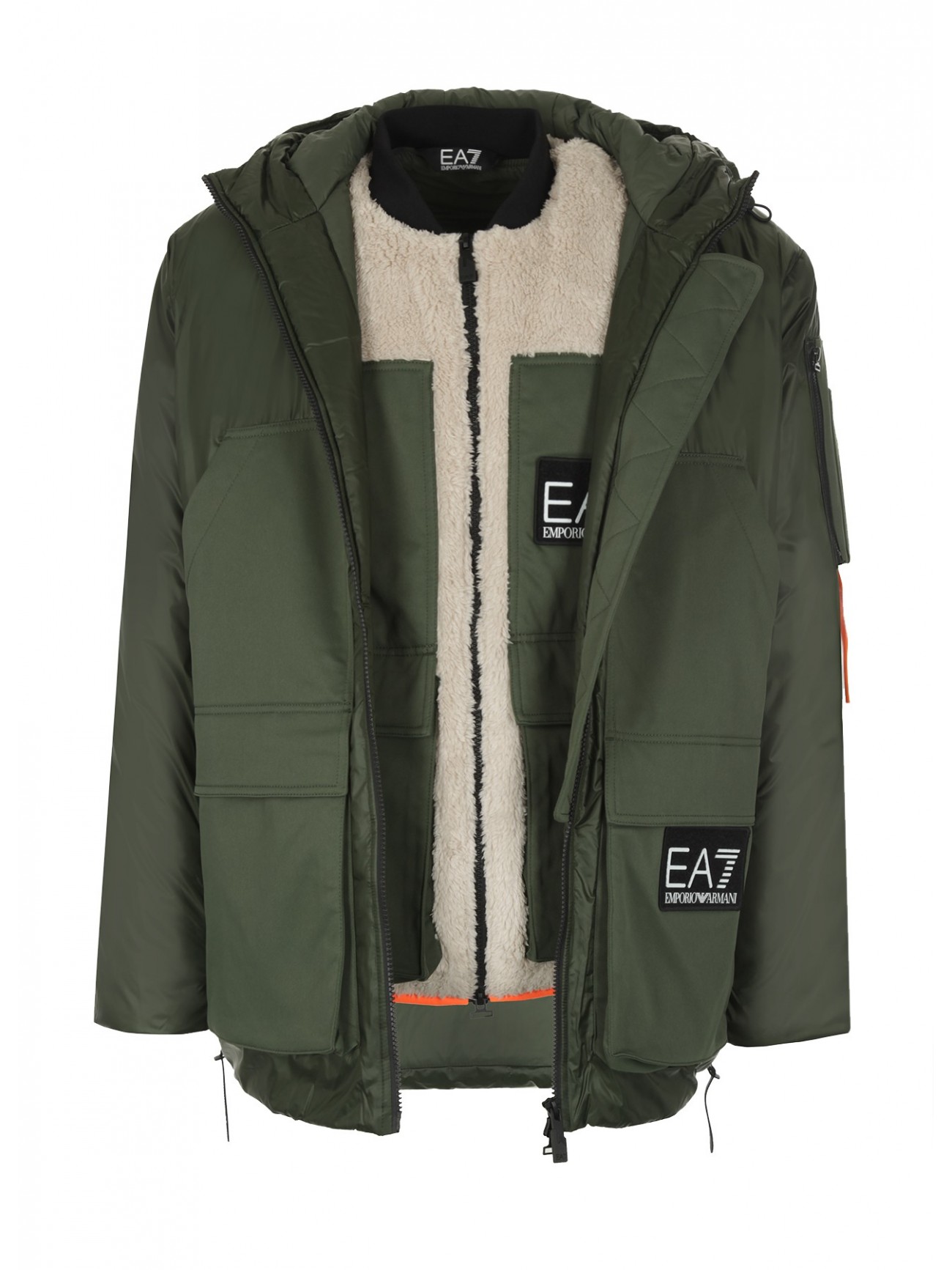 Куртка мужская EA7 6RPK03PN5ZZ зеленая XXL - купить в Москве, цены