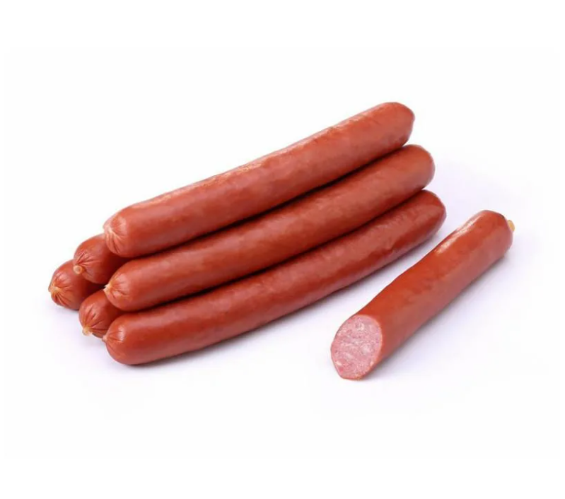 Колбаски охотничьи сырокопченые. Сосиски венские подкопченные. Сосиски подкопченные. Шпикачки копченые. Копченые сосиски.