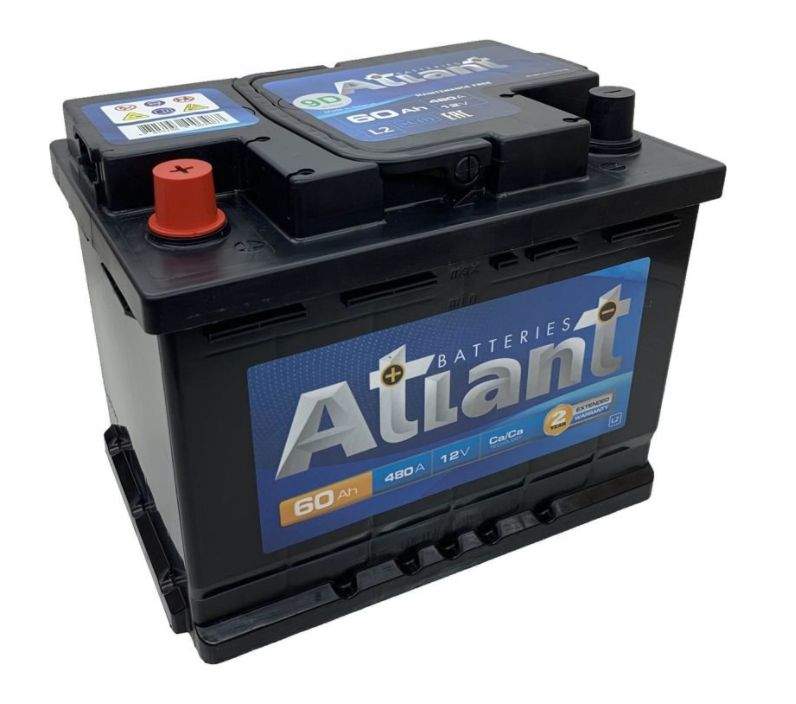 Аккумулятор автомобильный Atlant 75ah At751 L+ (+/-) 12v 680a En ...