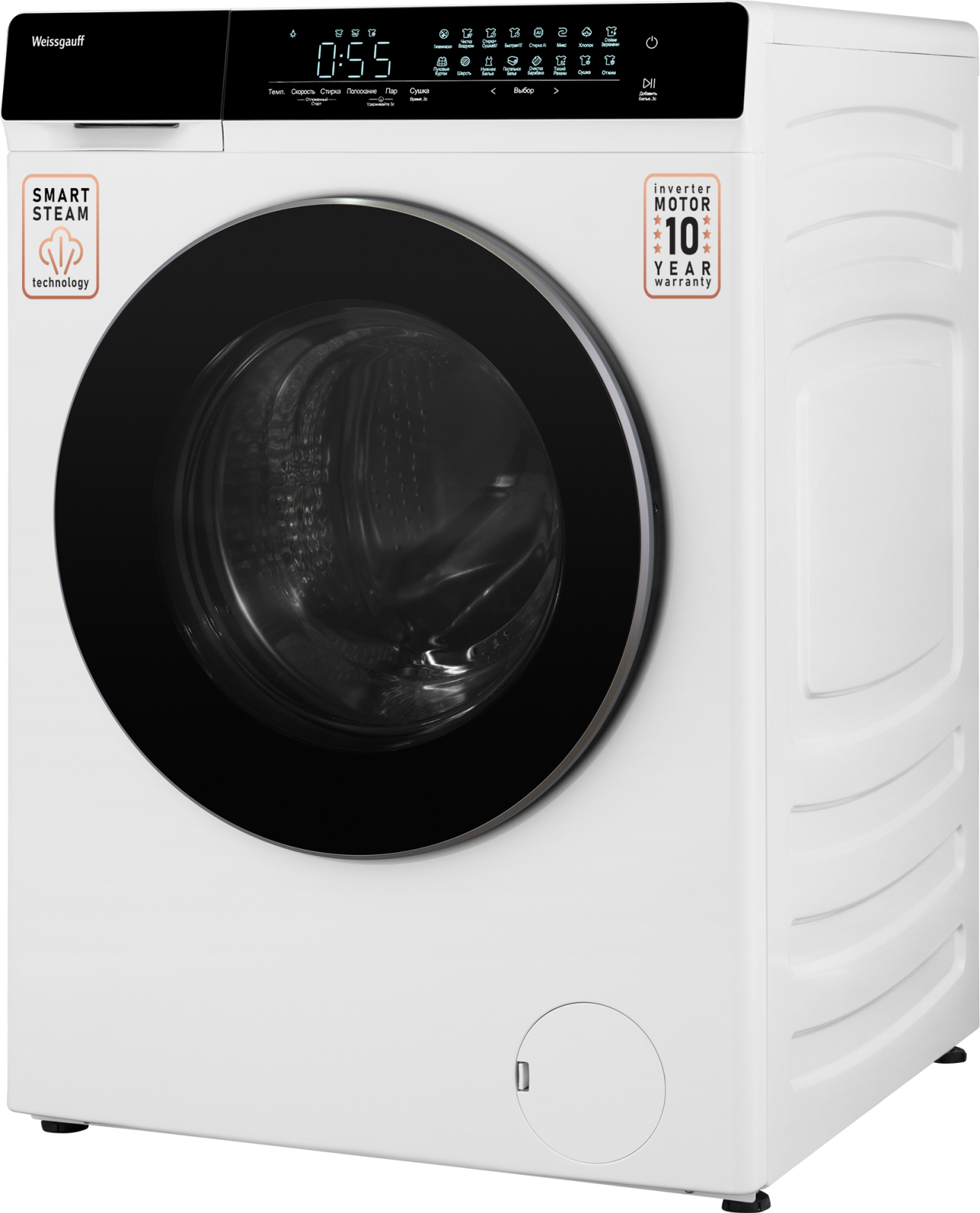 Стиральная машина с сушкой Weissgauff WMD 788 Touch Inverter Steam.