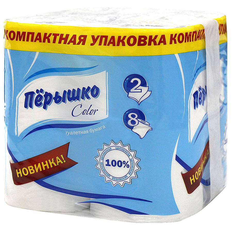  Туалетная бумага Пёрышко 2 слоя. 8 шт 